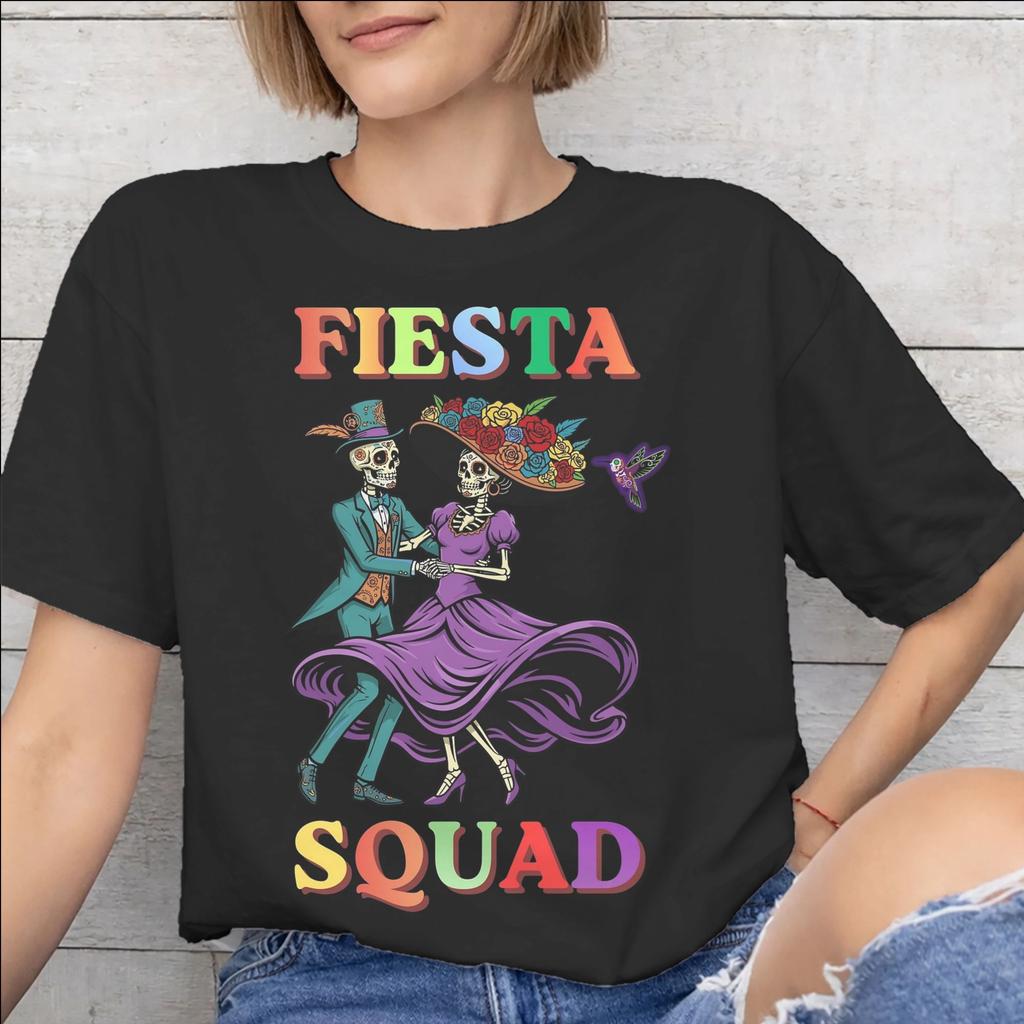 Fiesta Squad Cinco De Mayo New Arrival T Shirts Unisex Unisex Pure Cotton Tee Shirt Clothing