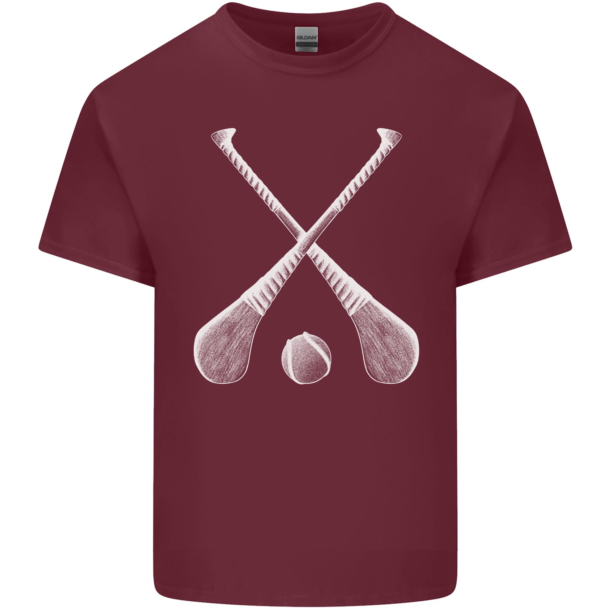 Hurling Sticks And Ball Unisexs Light Cotton Tshirt S