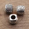 Hammered Texture Tube Spacer Beads Alloy Loose Beads For DIY Bracelet Dreadlocks Hair Braiding Jewelry Making Parts