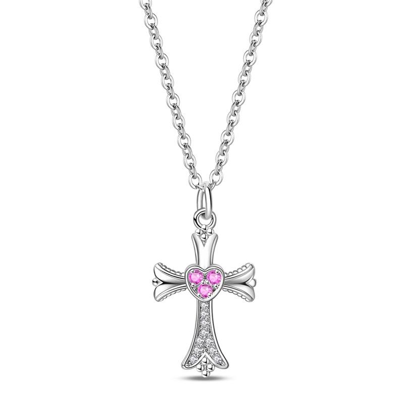 925 Silver Charms Cross Bible Heart Zircon Earrings Beads Pendant Bracelets Necklaces Womens DIY Jewelry Gift