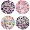 Purple Pink Bookish Graffiti Sticker Collage for Guitar, Phone, or Suitcase – DIY Waterproof Decals