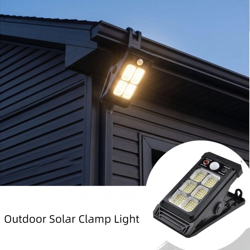Waterproof Motion Sensor Light High-Brightness Solar Powered Light Outdoor Solar Clamp Light  Patio