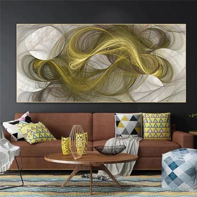 Linha abstrata quadros cartazes e impressões moderna decoração para casa pintura em tela sala de estar decoração uma peça arte da parede fotos
