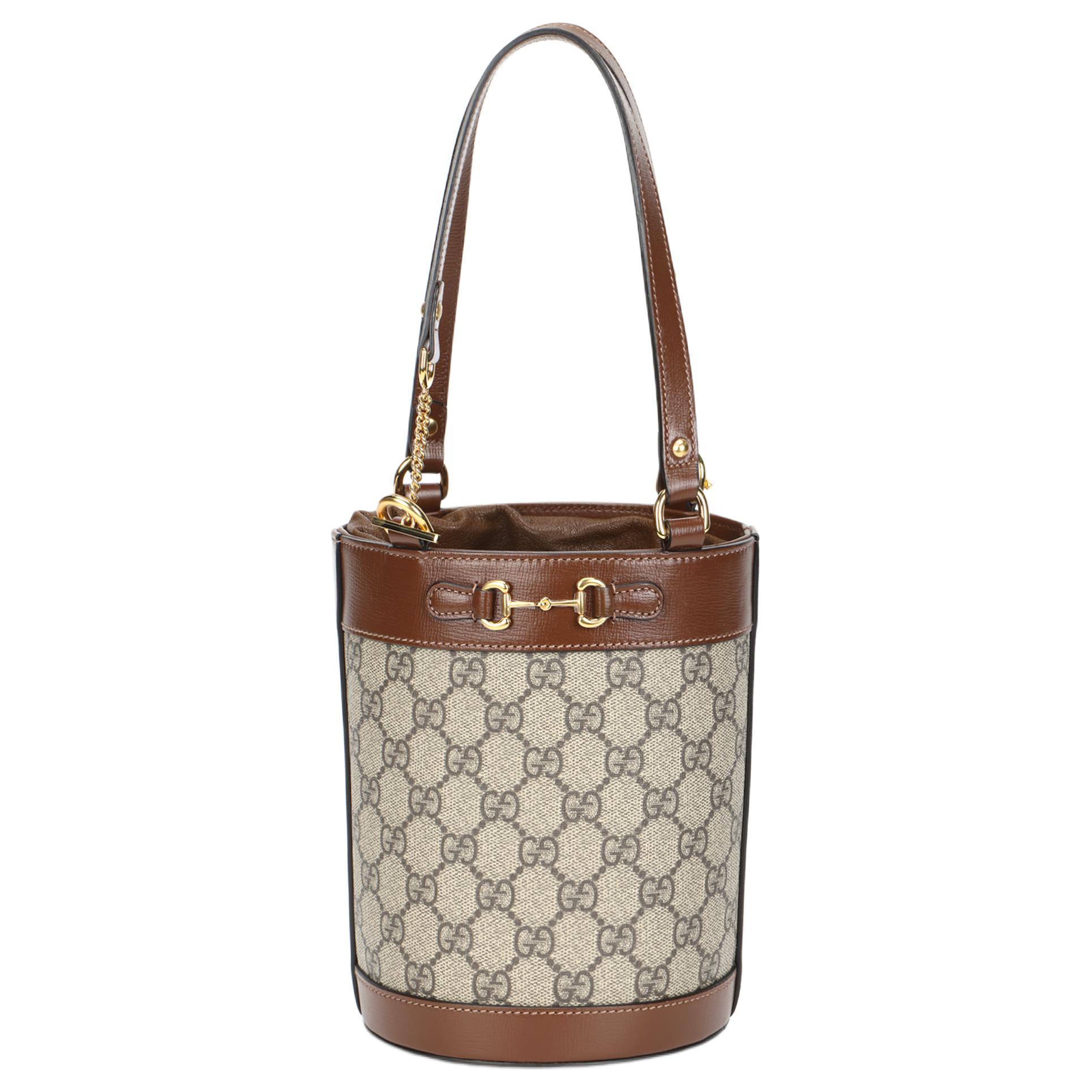 

Gucci Horsebit 1955 Small Bucket Bag Beige Women Top_handle Tan 637115-92TPG-8563 Basic Set (Bag+Dust Bag)