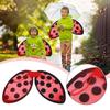 Glitters Ladybird Wings Girl Lady Bug Fancy Dress Festival Party Masquerade Halloween Ladybird Cosplay Costume Kid Adult