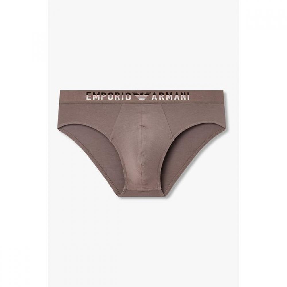 Emporio Armani Men S TOne On TOne Jacquard Logo Brief  0816111010 S(95)