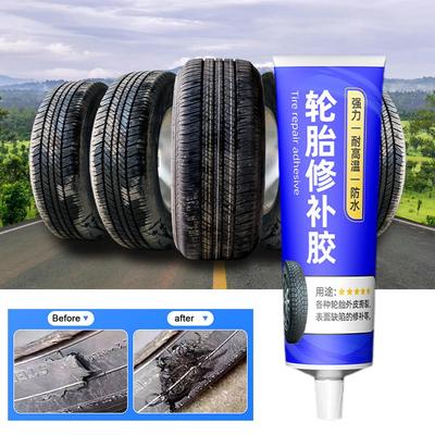 50ml Araba Lastiği Tamir Tutkalı Güçlü Su Geçirmez Aşınmaya Dayanıklı Sızdırmazlık Malzemesi Lastik Bakımı Araba Araba Tamiri Bisiklet Aksesuarları Moto C0w1