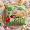 Cartoon anime PPIKMINS Pillow Case Soft Plush Fabric DoubleSided Printed Cushion Cover Warm Winter Sofa Pillow Case