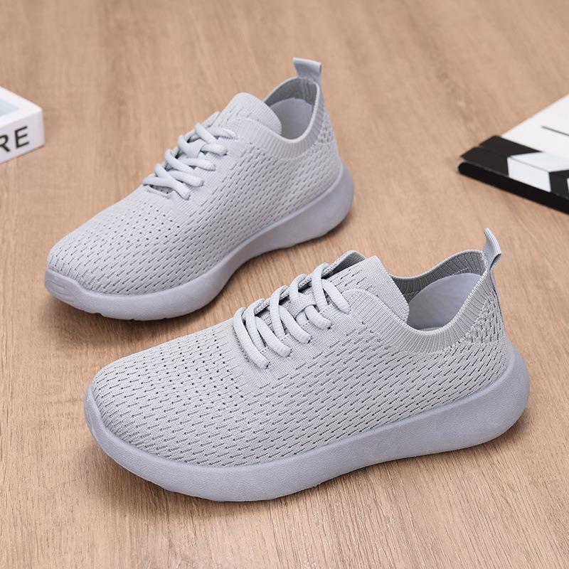 New Sports Shoes Women's Versatile Running Shoes Fly-woven Breathable Mesh Shoes Women's Mesh Casual Shoes
