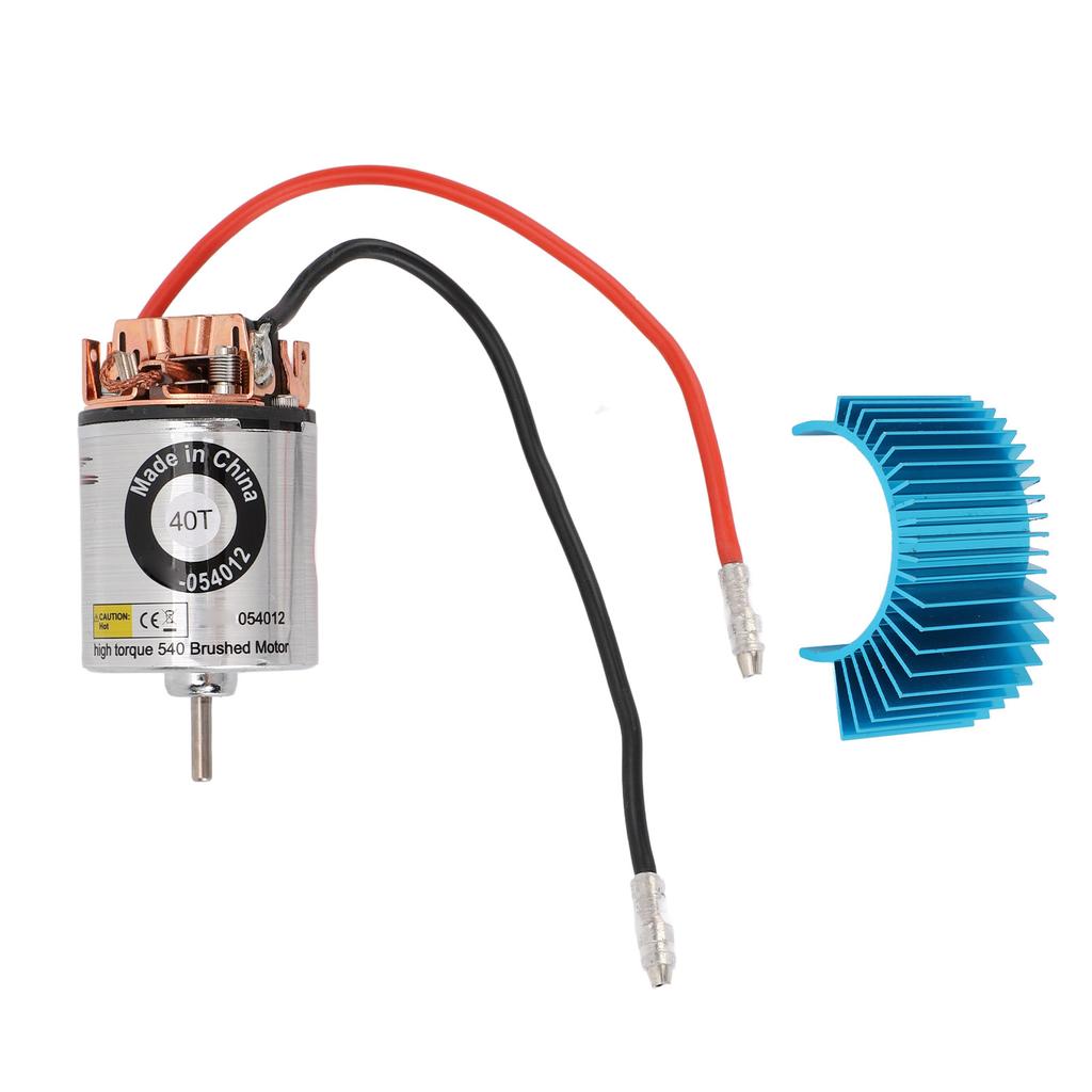RC Brushed Motor Replacement Wide Compatibility Enhanced 540 RC Brushed Motor Stainless Steel Shell for 1/10 RC Car