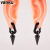 Vanku 2pcs 6mm New Stainless Steel Magnets Ear Weight Piercing Earring Hanger Gauges Body Jewelry Expanders Stretchers