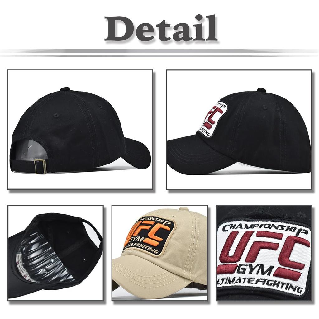 Baseball CZA433 [White Fang] Hat, Cap, Cap, Embroidered, Stylish, Breathable, Outdoor, Casual, Men's, Women's, (Black)