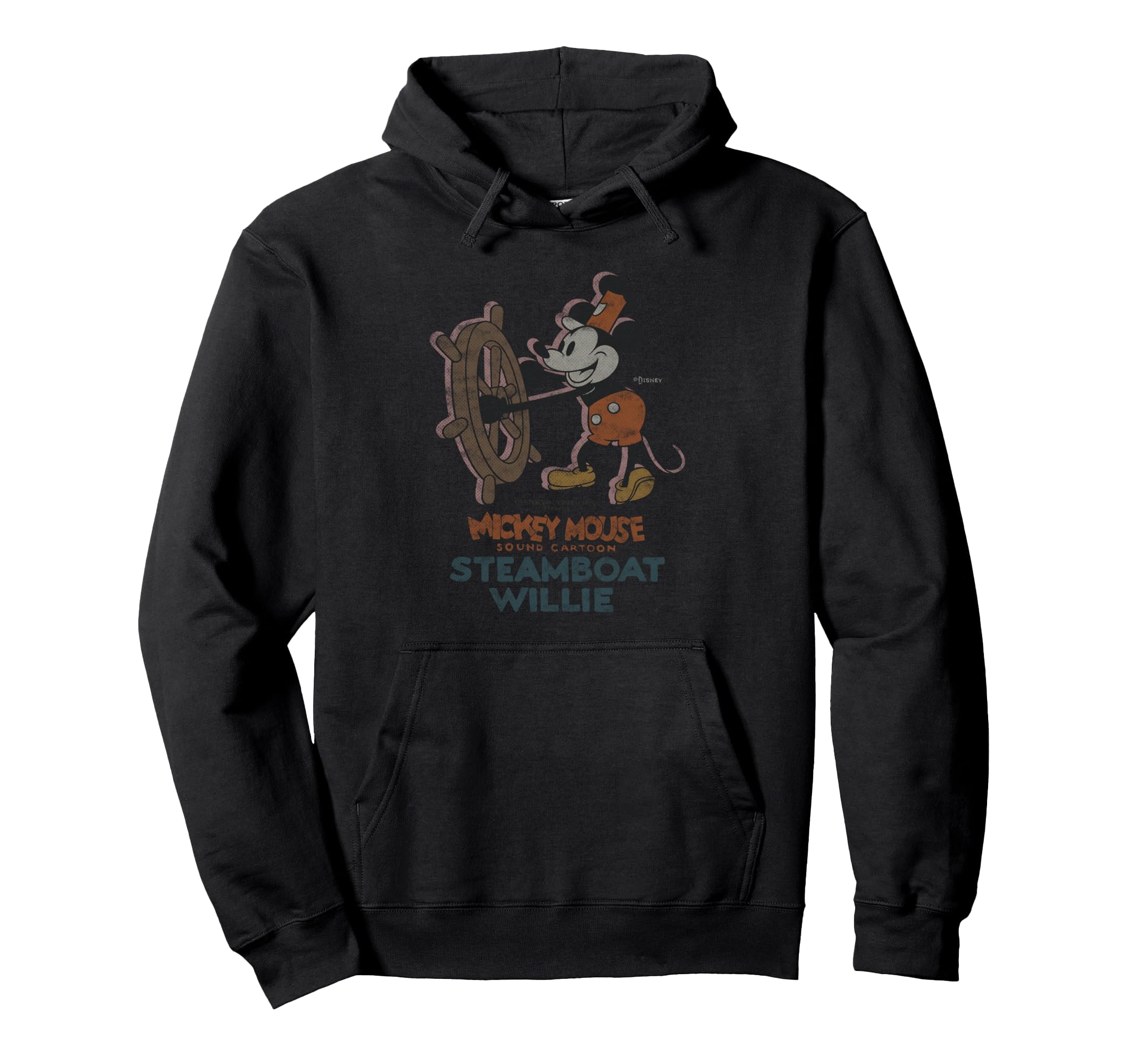 Disney 100 Mickey Mouse Steamboat Willie Boat Wheel D100 Hoodie