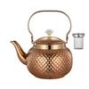 Stainsless Steels Teas Pots with Infuser Water Kettles Round Coffee Teas Pots Stovetop Kettles for Loose and Teas Bag