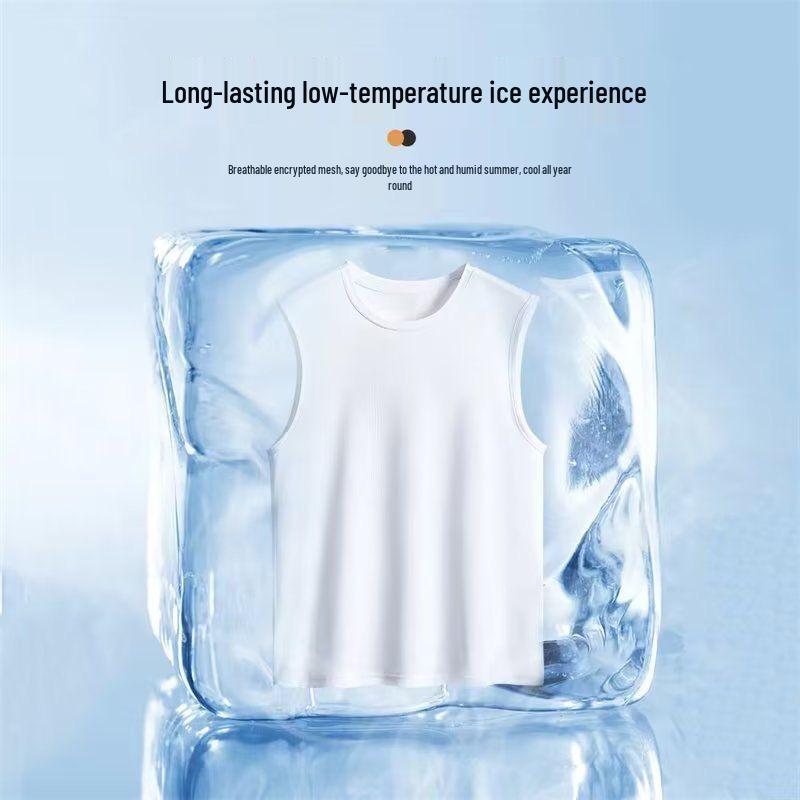 2025 Summer Casual Mesh Sleeveless Men’s Set with Loose Five-Point Shorts - Hong Kong Style