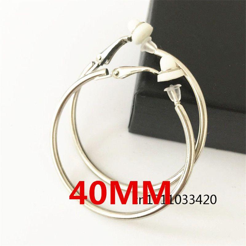 

Женский Золотой Популярный Клубный Модный Стиль Большое Кольцо 4cm ear clip silver pair