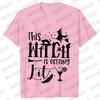 Team Bride Y2k Tops Bridal Shower Wedding Shirt This Witch Is Getting Hitched Lit T-Shirt Halloween Bachelorette Party EVJF Tees