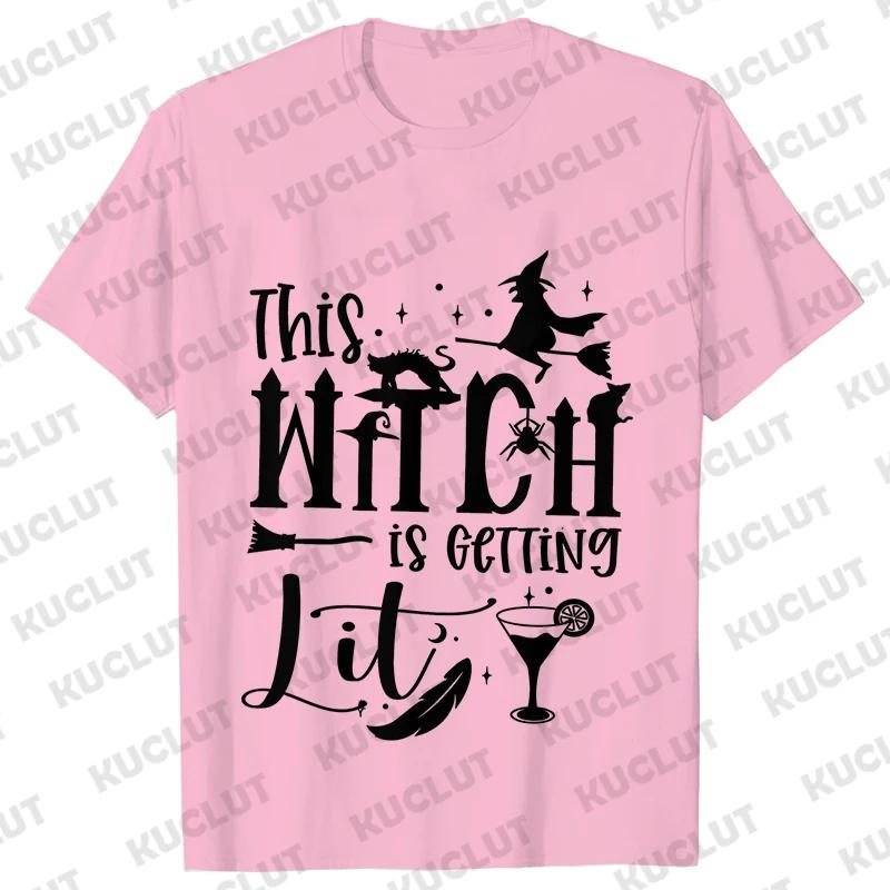 Team Bride Y2k Tops Bridal Shower Wedding Shirt This Witch Is Getting Hitched Lit T-Shirt Halloween Bachelorette Party EVJF Tees
