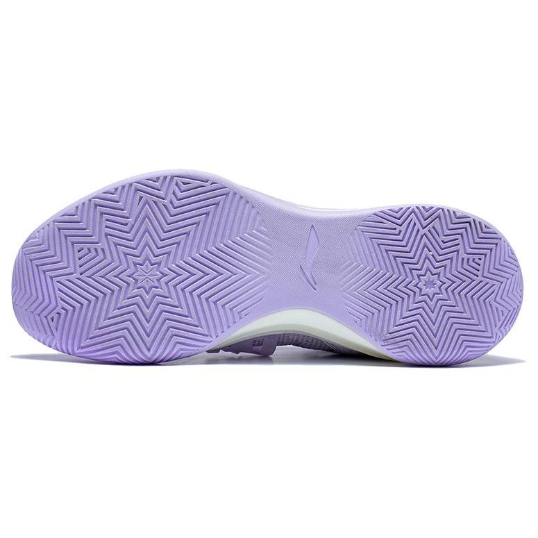 New LiNing Liren3 TEAM Durable Breathable Low Top Basketball Shoes Men's Light Velvet Purple ABAS095-2