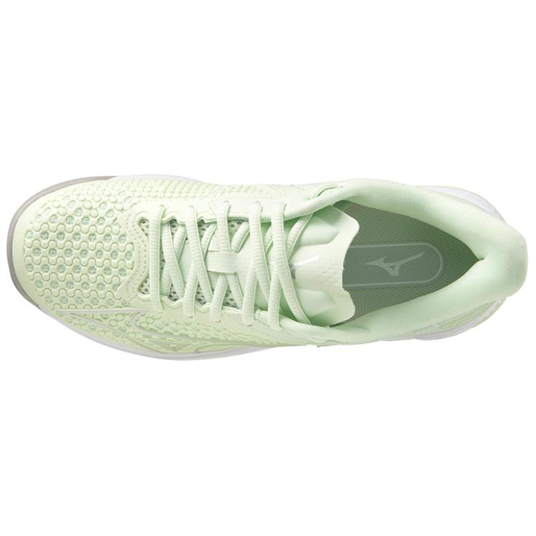 Mizuno Wave Exceed Tour 5 Comfortable Flexible Non-Slip Durable Low-Top Tennis Shoes Women sneaker Light-Green 61GA227140
