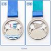Spersonalizowany Metalowy Medal do Badmintona, Złoty, Srebrny, Brązowy, Nagroda Souvenir na Studenckie Zawody Sportowe, Mały Medal do Zawieszenia na Szyi, 2 Szt.
