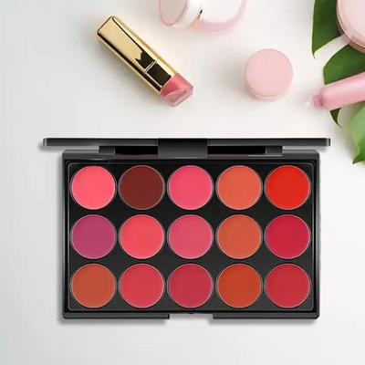 Lippenpalette Lip Beginner's Lippenstiftpalette Langanhaltendes Gloss-Make-up, Stil A, 1 Stück