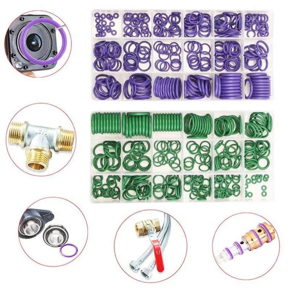 270Pcs Heat-resistant Rubber O-Ring Gasket Car O-Ring Rubber Ring Kit  Automotive Maintenance