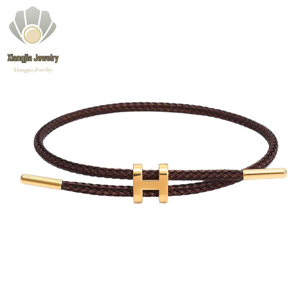 

Регульований браслет з нержавіючої сталі на тросі з I-пряжкою - Водонепроникний та потостійкий ручний ювелірний виріб