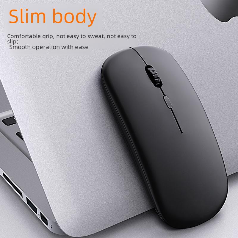 Ultra-Thin Dual-Mode Bluetooth Portable Wireless Mouse for Laptops and Office Use