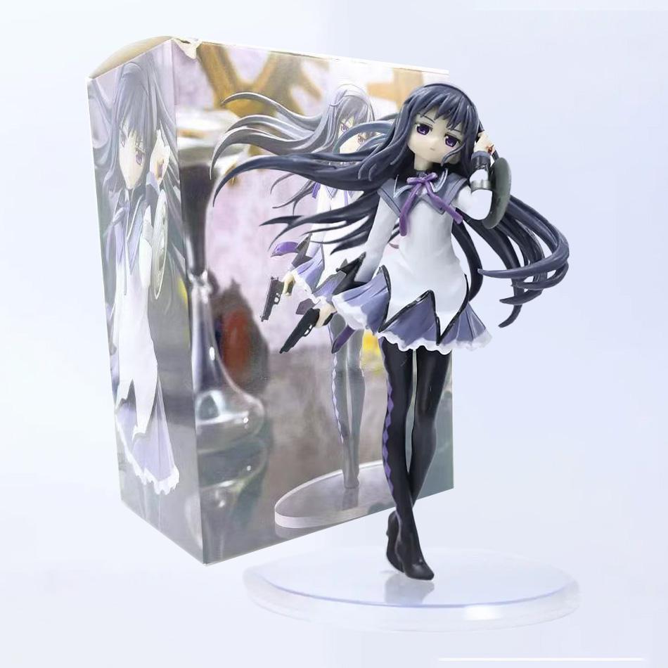 17cm Madoka Magica Figure Akemi Homura Anime PVC Model Birthday Present Ornaments Collectible Toys children birthday gift