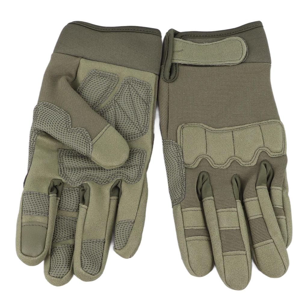 Klettern Handschuhe Sensitive Touch Einstellbare Verdickt Nylon EVA Antislip Grün Padded Palm Klettern