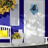 Interesting Halloween Mysterious Hat Cat Eye Atmosphere Decoration Home Door Decoration