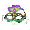 Feather Masquerade Mask Halloween Costume for Party Prom Mardi Gras Events