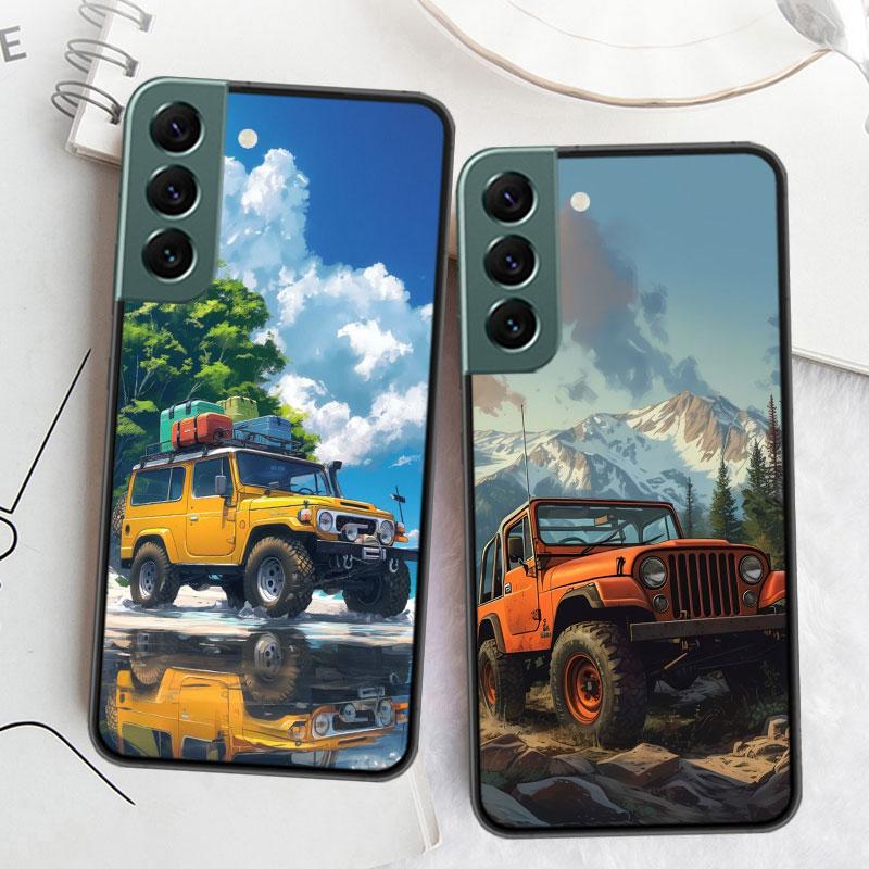 Off Road Vehicle Tourism Scenery Phone Case For Samsung Galaxy S22 S25 Ultra S21 S10 Plus S26 Edge S20 S23 S24 FE Cover Sili
