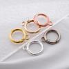 5Pcs Alloy O Ring Spring Clasps With Hole Openable Round Carabiner Keychain Bag Clips Hook Connector For DIY Jewelry Key Rings