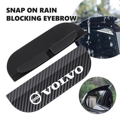 2pcs Carbon Fiber Car Rearview Mirror Rain Shield Eyebrow Protector For XC60 XC90 S60 S80 V60 C70 S40 C30 V90 V60 C40 XC40