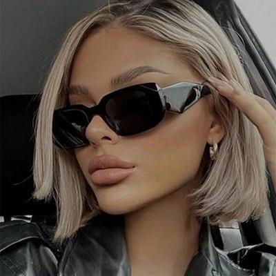 Fashion Square Wide Foot Sunglasses Ladies Casual Retro Style Daily Holiday Glasses Men