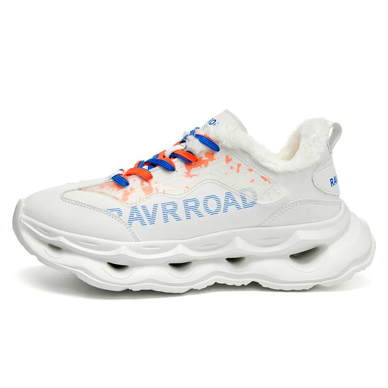 

Winter new microfiber leather waterproof fashion casual sports shoes velvet warm men s shoes non-slip and wear-resistant running shoes 45