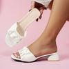 Fashion Summer Elegant Sandals for Women New Pleated Designer Shoes Slip on Sandals Plus Size Comfortable Sandals Women Shoes for Women