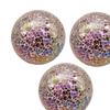 3x Mosaic Sphere Balls Diameter 8 cm Statue Sculpture Desktop Ornament for Bowls Coffee Table Living Room Fireplace Bedroom