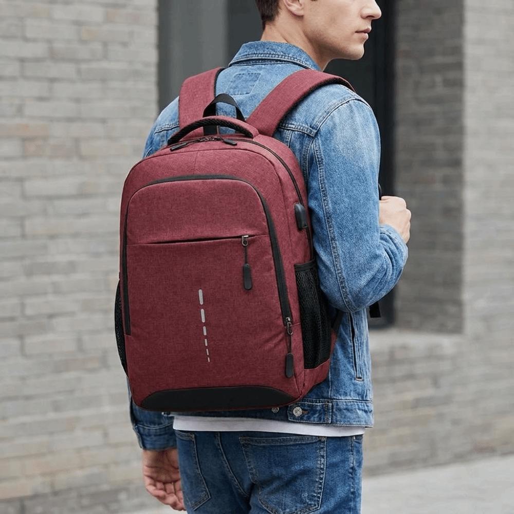 Large Capacity Student Backpack Oxford Cloth School Bag Simple Computer Rucksack Daily