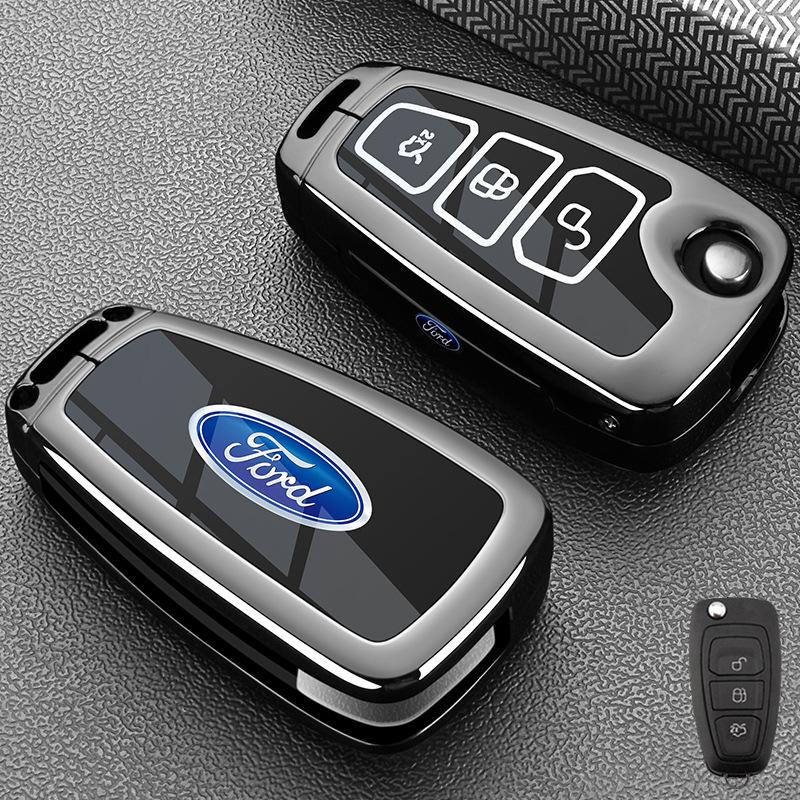 

Ford 13-19 Ecosport & 15-18 Focus Складной 3-кнопочный чехол для ключа Металлический корпус