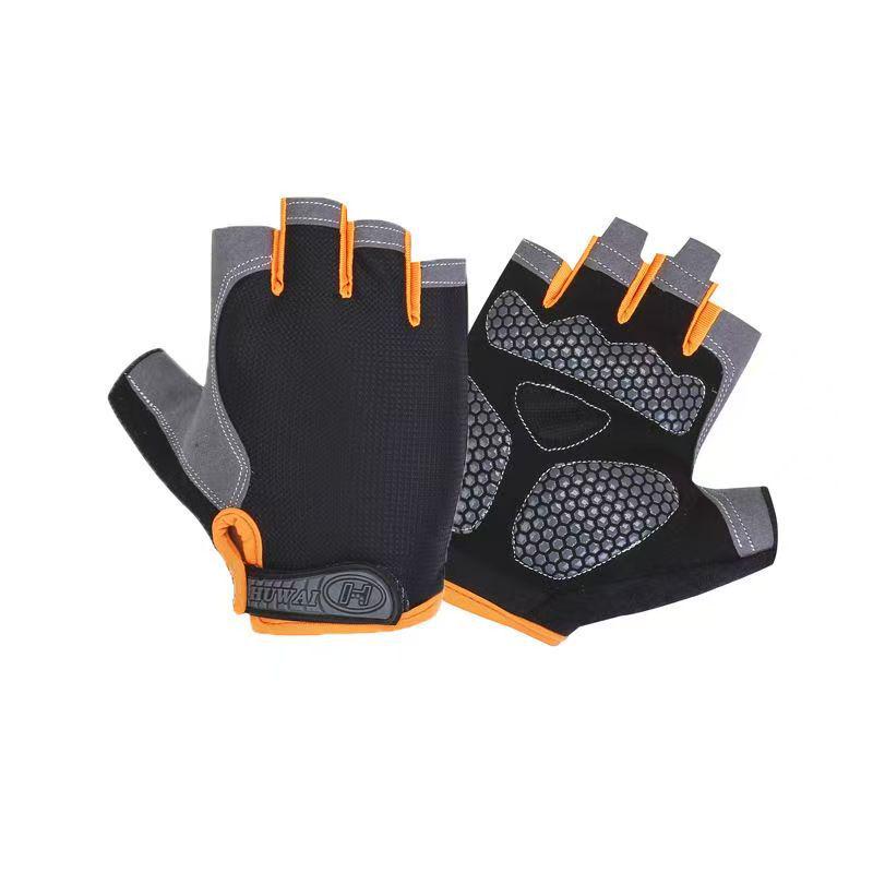 Unisex Non-Slip Half-Finger Workout Gloves - Ideal for Pull-ups, Cycling, and Preventing Calluses