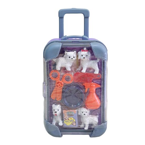 

Кукольный домик Мини чемодан тележка багаж сумка модель конфетная коробка игрушка стенд фиолетовый