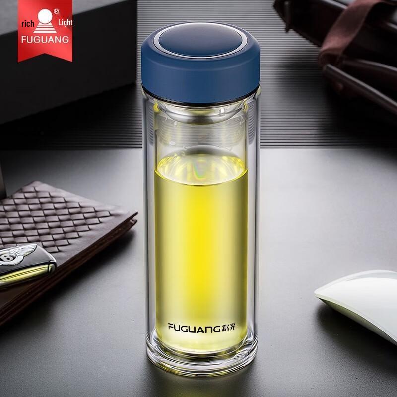Fuguang Portable Crystal Glass Tea Infuser Bottle