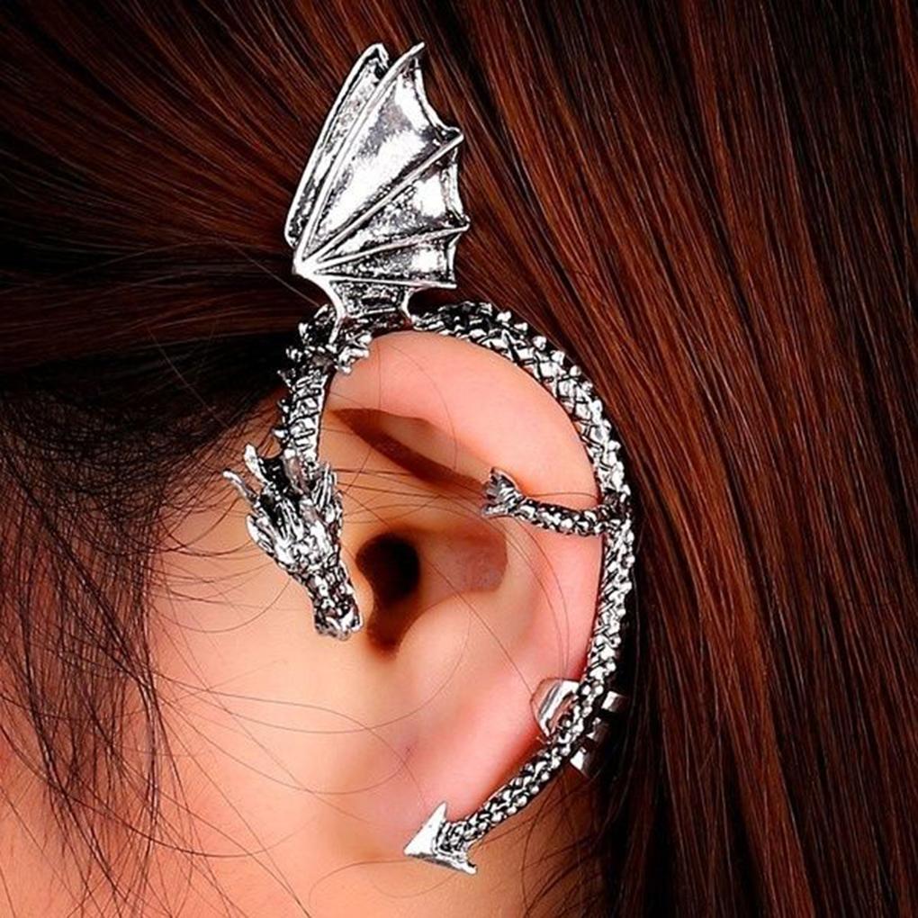 Women Vintage Punk Ear Cuff Alloy Earring Jewelry Ear Loop Decoration