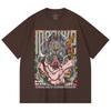 230 Gsm 100% Cotton Demon Slayer V96 Inosuke Print Unisex Heavy Cotton T Shirt