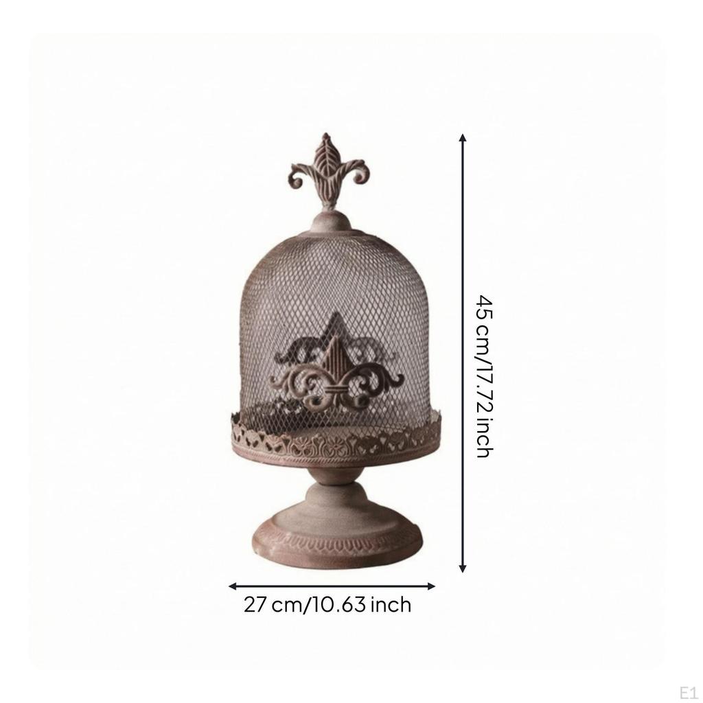Decorative Birdcage Candle Holder Metal Antique Bird Cage Lantern for