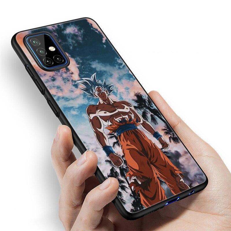 Japan Anime Sohn Goku Fall Für Samsung Galaxy A12 A02S A22 A32 A52 A72 A71 A51 A41 A31 A21 A11 A50 A70 a10S A20S Schwarz Soft Cover