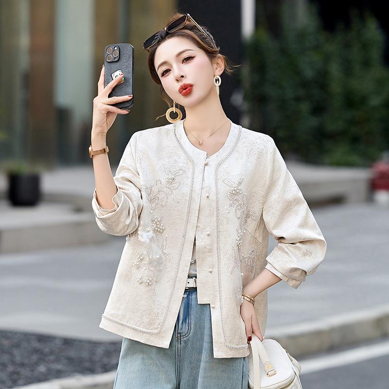 2025 Spring & Autumn Embroidered Jacket - Chinese and International Style (RX9202)